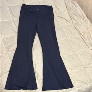 Navy Flared Leggings